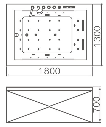 Акриловая ванна Gemy G9259