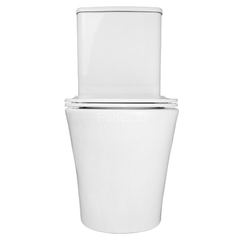 Унитаз-компакт Azario ANTEO ROUND 385х630х820 напольный, безободковый, быстросъемное сиденье микроли