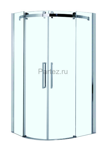 Душевое ограждение Azario OTTAWA 1000х1000х2000 без поддона, прозрачное стекло 8 мм, цвет профиля серебро (AZ-NKE2142 1000)