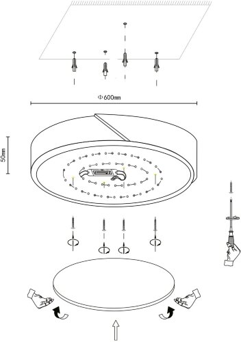 Потолочный светильник Velante 445-467-01