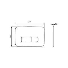Кнопка смыва Ideal Standard OLEAS™ M3, хром матовый (R0123JG)