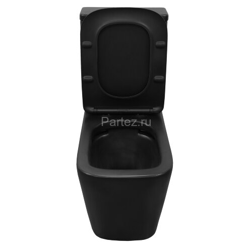 Унитаз-компакт Azario Black King 370х640х810 безободковый, с быстросъемным сиденьем микролифт, черны