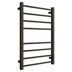 Полотенцесушитель электрический ДВИН S plaza neo 80/50 К, диммер, квадрат, чёрный матовый (465675917