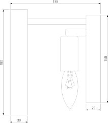 Бра Bogate's 373/1 золото
