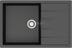 Кухонная мойка AZARIO Vision 750x505x218 искусственный мрамор, цвет черный (CS00078339)