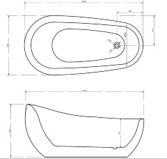 Акриловая ванна Gemy G9235