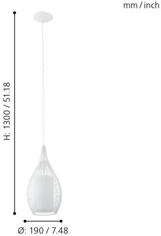 Подвесной светильник Eglo 92251