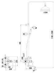 Смеситель Lemark Brava LM4762G для ванны и душа