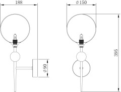 Бра Freya FR5115WL-01BZ