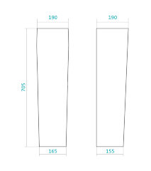 Пьедестал для раковины Santek "Нео" белый (1.WH30.2.182)