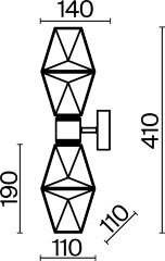Бра Maytoni MOD325WL-02G