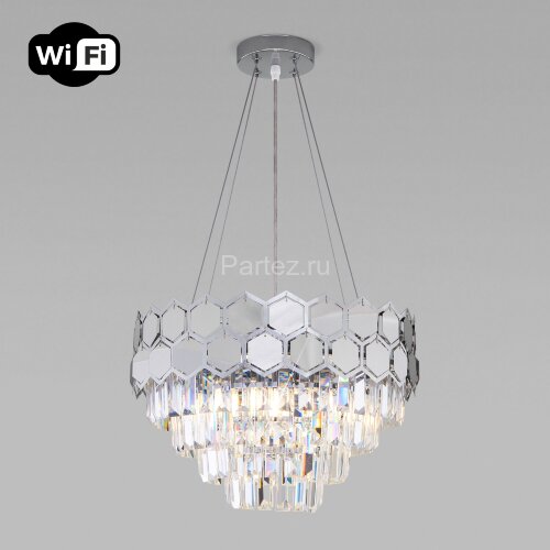 Подвесная люстра Eurosvet 10124/5 хром