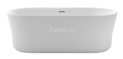 Ванна акриловая AZARIO KENSTON 1700х800х600 свободностоящая, в комплекте с сифоном и металлической р