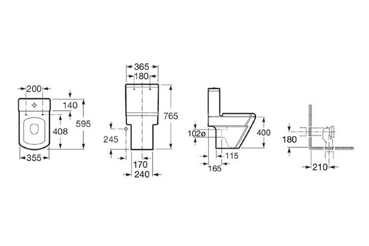 HALL Низ к унитазу напольный
