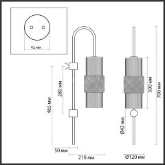 Бра Odeon Light 5017/1W