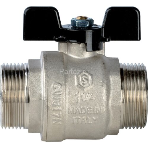 Кран шаровой полнопроходной НР/НР бабочка 1. 1/4" Stout