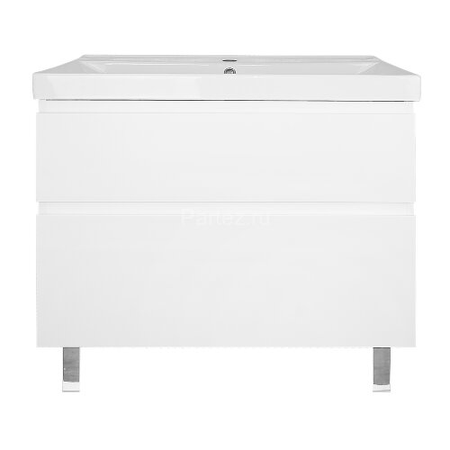 Комплект тумба Мила 80Н 815х470х870 напольная, с раковиной Tempo 80 (CS00091366)