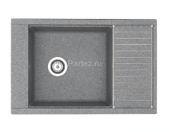 Кухонная мойка AQUATON Делия 78, серая (1A715132DE230)