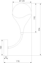 Бра Eurosvet 60169/1 никель