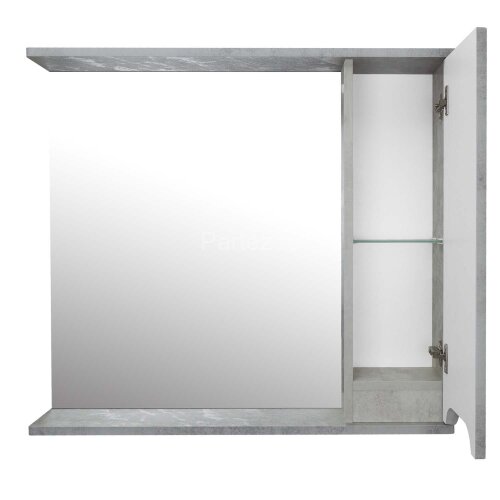 Зеркало-шкаф Loranto Florena 80 800х135х600 правый, светлый бетон (CS00086987)