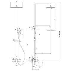 Смеситель Lemark Poseidon LM4262C для ванны и душа