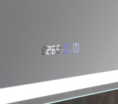 Зеркало-шкаф AZARIO Фиджи 50 508х756х140 c подсветкой и диммером + часы (LED-00002361)