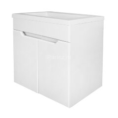 Комплект тумба Loranto Палермо 50 495х345х500 подвесная, два распашных фасада, с раковиной Фрея 50, 