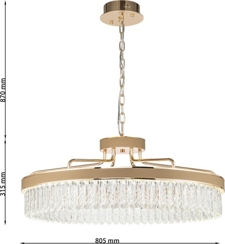 Подвесная люстра Favourite 4304-8P