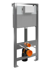 Инсталляция AQUA 50 QF для унитаза пневматическая оцинкованная