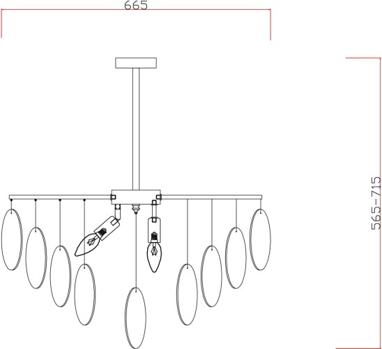 Потолочная люстра Freya FR5104PL-06BS2