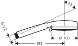 26823400 Ручной душ Crometta 100 Multi
