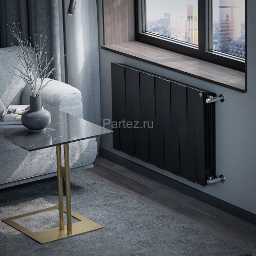 Биметаллический радиатор Royal Thermo PianoForte 500/100-12 (NoirSable)