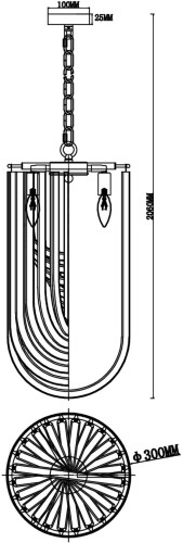 Подвесной светильник Freya FR5182PL-03FG