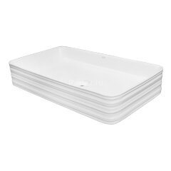 Раковина-чаша Azario 675х380х120 накладная, прямоугольная, белый матовый (AZ-2250-MW)