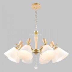 Подвесная люстра Imex MD.6132-8-P-GD+WOOD