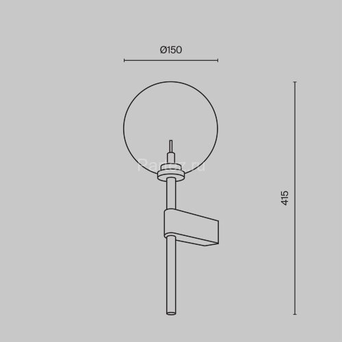 Бра Maytoni MOD172WL-01B