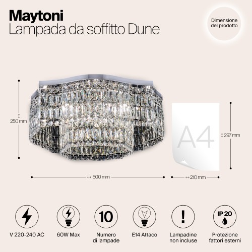Потолочная люстра Maytoni DIA005CL-10CH