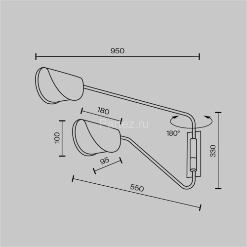 Бра Maytoni MOD126WL-02B