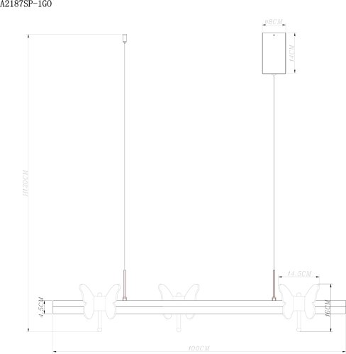 Подвесной светильник Arte Lamp A2187SP-1GO