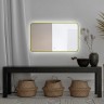 Зеркало AZARIO INCANTO 600х1000 бесконтактный сенсор, подсветка с диммером, цвет золото (LED-0000255