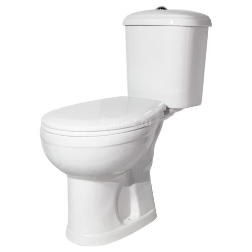 Унитаз-компакт Дора Комфорт горизонтальный выпуск, сиденье с микролифтом, белый (47301130406)