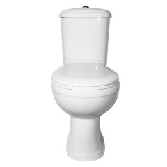 Унитаз-компакт Дора Комфорт горизонтальный выпуск, сиденье с микролифтом, белый (47301130406)