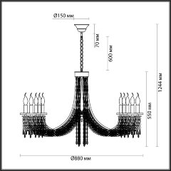 Подвесная люстра Odeon Light 5063/10