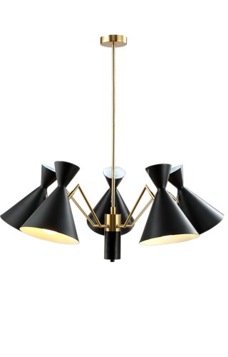 Потолочная люстра Crystal Lux JOVEN SP5 GOLD/BLACK