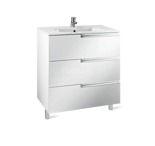 Модуль под раковину Roca Victoria Nord Ice Edition, 80*46*74 см, белый (ZRU9302835)